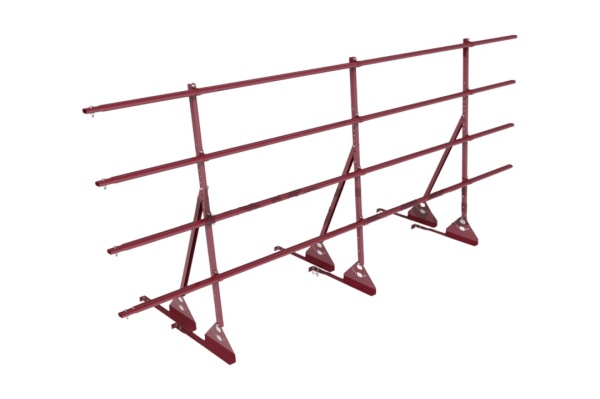 Ограждение кровельное для натуральной черепицы Roofsystems Prestige натур, H=1200 мм RAL 3009, L=3000 мм