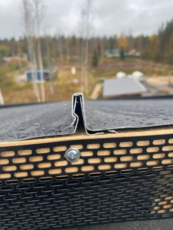 Фальцевая панель Aquaclick, Эталон, с подгибом 0.5 мм, PU Matt, Zn 275 г/м², RAL 7024