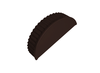 GL Заглушка конька полукруглого, торцевая 0.45 мм, PE, NL 805