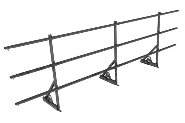 Ограждение кровельное для фальцевой кровли Roofsystems Prestige Next фальц, H=900 мм RAL 7024, L=3000 мм