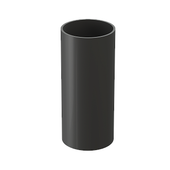 Труба водосточная, Docke Standart, Ø80 мм, L=2000 мм, цвет: серый