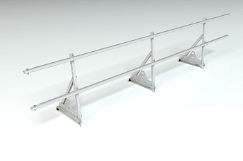 Ограждение кровельное, универсальное Roofsystems Prestige Next, H=600 мм RAL 7004, L=3000 мм