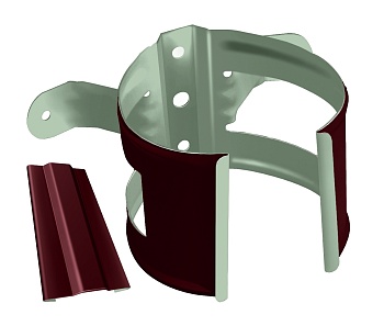 Кронштейн трубы на дерево Grand Line Ø 90 мм PE, RAL 3005