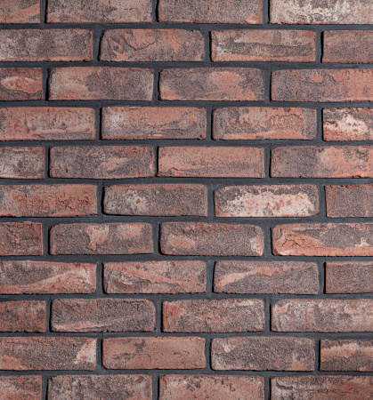 Кирпич ручной формовки Faber Jar Петровский штандарт полнотелый, цвет: черно-красный, под старину, М125, 215x102x65 мм