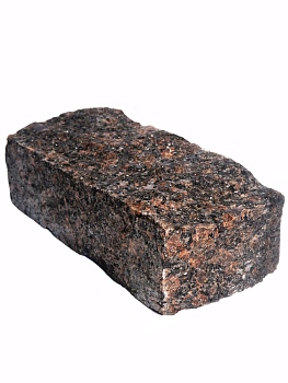 Гранитная брусчатка Дымово 50 мм 150х80, пилено-колотая, цвет: коричневый