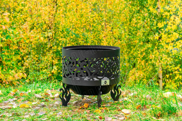 Костровая чаша с коническим дном, Ø500, Н=490 мм, "Ажурная"