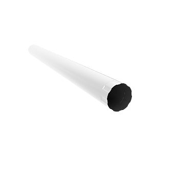 Труба водосточная Ø150 мм, Optima, L=3000 мм, PE, RAL 9003