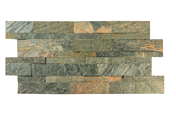 3D панель Кварцит 600х150 мм, Natural Deoli Green