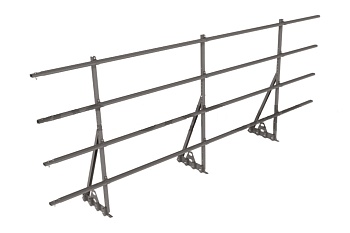 Ограждение кровельное для фальцевой кровли Roofsystems Prestige Master фальц, H=1200 мм RAL 7004, L=3000 мм