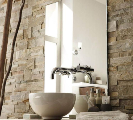 Сланец, 3D панель из камня, 350х180 мм, Modern Beige Slate