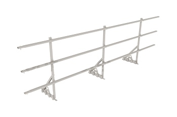 Ограждение кровельное для фальцевой кровли Roofsystems Prestige Master фальц, H=900 мм RAL 9003, L=3000 мм