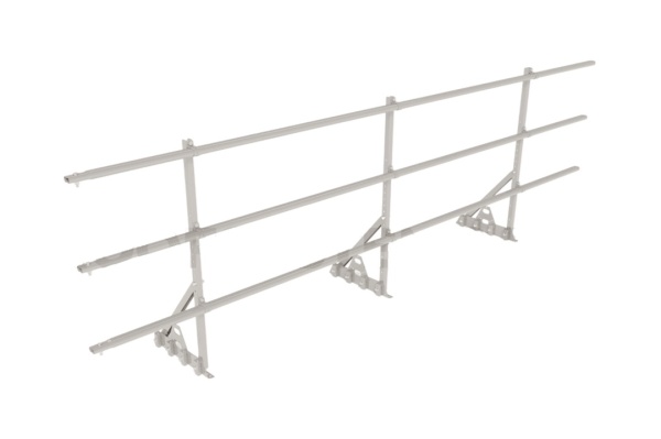 Ограждение кровельное для фальцевой кровли Roofsystems Prestige Master фальц, H=900 мм RAL 9003, L=3000 мм