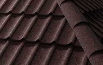 Композитная черепица Gerard Diamant, 1270х398 мм цвет: Chestnut