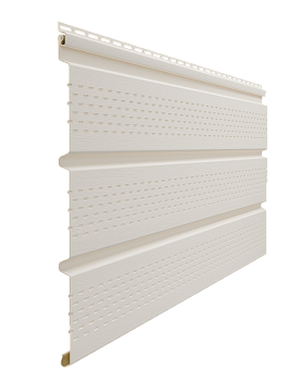 Софит пвх Docke, полная перфорация, L=3000 мм серия Standart, цвет: пломбир