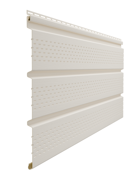 Софит пвх Docke, полная перфорация, L=3000 мм серия Standart, цвет: пломбир