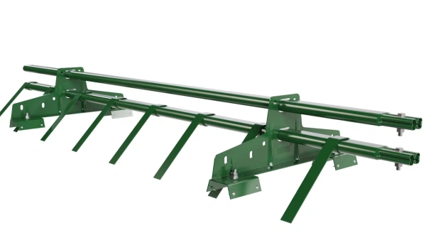 Снегозадержатель для профнастила Н-60, Н-75 Borge L=1500 мм, 2 опоры, 2 трубы, овал 25х45 RAL 6002