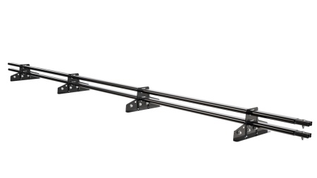 Снегозадержатель для фальцевой кровли Borge L=3000 мм, 4 опоры, 2 трубы, овал 25х45 RAL 9005