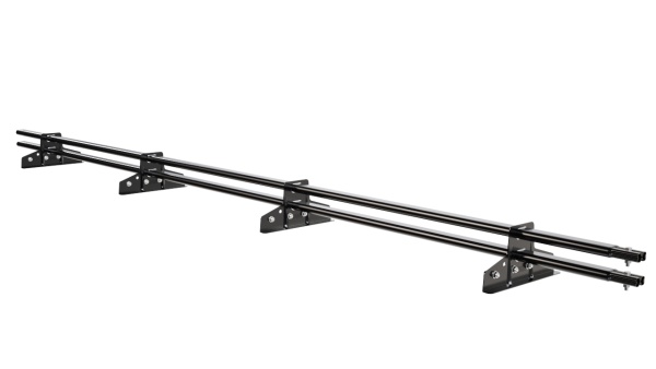 Снегозадержатель для фальцевой кровли Borge L=3000 мм, 4 опоры, 2 трубы, овал 25х45 RAL 9005