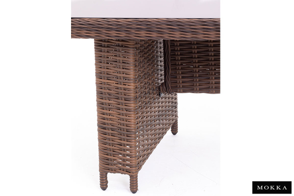 Комплект мебели Mokka San Marino, из искуственного ратанга, /стол обеденный, 8 кресел/ цвет: бронзовый