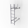 Лестница стеновая, универсальная Roofsystems Prestige 400, L=3000 мм RAL 7024