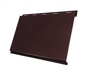 Металлический сайдинг Grand Line, Вертикаль Classic 0.5 мм, Satin Matt ТХ, RAL 8017