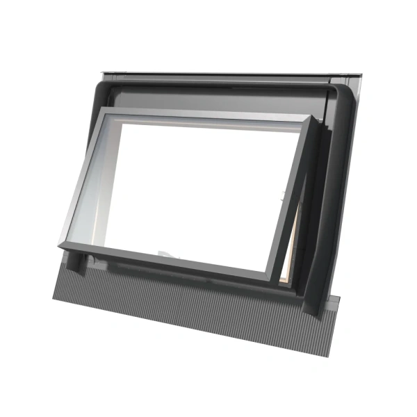 Люк для холодной кровли Rooflite+ 65x65 см FE B300 люк с окладом, Дерево, однокамерный стеклопакет