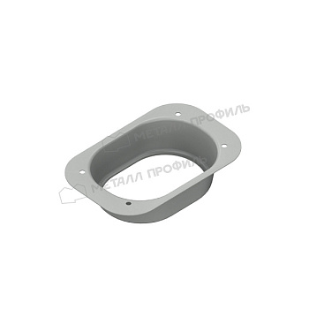 Воронка выпускная, Металл Профиль Бюджет, Ø76х102 мм, RAL 9003