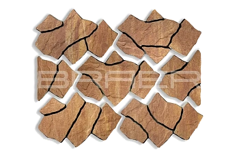 Тротуарная плитка Braer Сан Тропе 70 мм цвет: Color Mix Каньон