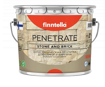 Пропитка Finntella, Penetrate, акрилатно-алкидная для камня и кирпича, уп. 2.7 л колеровка