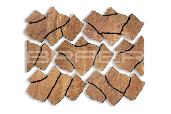 Тротуарная плитка Braer Сан Тропе 70 мм цвет: Color Mix Каньон