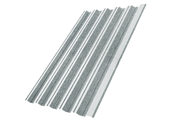 Профилированный лист GL HC35 R, 0.8 мм, Zn, zinc