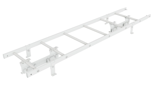 Лестница кровельная Borge, для фальцевой кровли, L=1800 мм RAL 9003