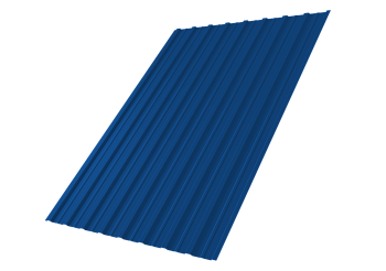 Профилированный лист GL C10 A, 0.5 мм, PE, RAL 5005