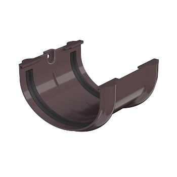 Соединитель желоба, Технониколь, оптима Ø 120 мм, цвет: темно-коричневый