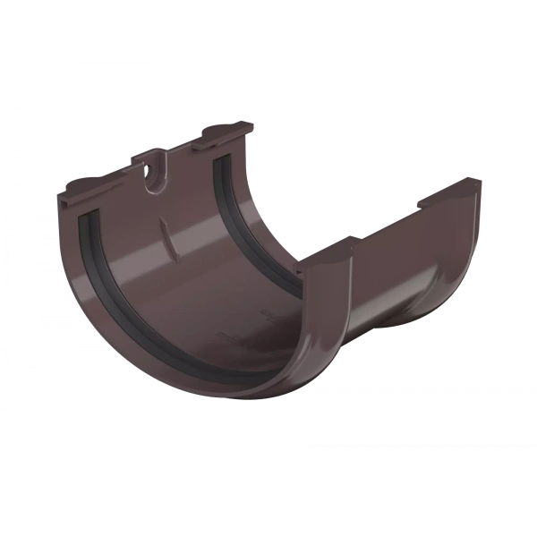 Соединитель желоба, Технониколь, оптима Ø 120 мм, цвет: темно-коричневый
