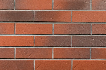 Термопанель рядовая Европа с плиткой ABC, 1000х650 мм, 60 мм ППС, рельефный, цвет: Rotbunt struktur