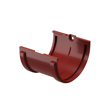 Соединитель желобов, Docke Standart, Ø120 мм, цвет: красный
