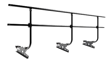 Ограждение кровельное для фальцевой кровли Borge, H=900 мм, L= 3000 мм RAL 9005