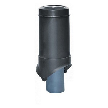 Вентиляционный выход канализации Krovent Pipe-VT IS 125 мм черный