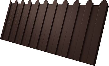 Профилированный лист GL C 8 A, фигурный, 0.5 мм, PurPro матовый, RAL 8017