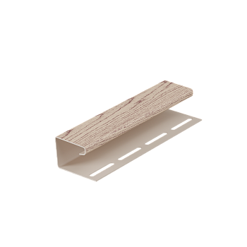 J-профиль пвх, Docke, L=3000 мм серия Lux под дерево, цвет: Амурский