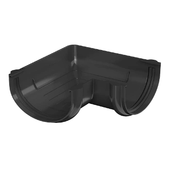 Угол желоба универсальный 90°, Технониколь, оптима Ø 120 мм, цвет: черный