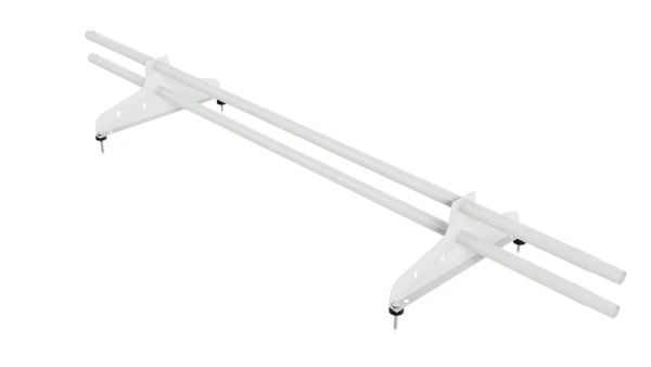 Снегозадержатель универсальный NewLine L=1500 мм, 2 опоры, 2 трубы круг Ø25 мм RAL 9003