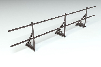 Ограждение кровельное, универсальное Roofsystems Elite Smart, H=600 мм RAL 8019, L=3000 мм