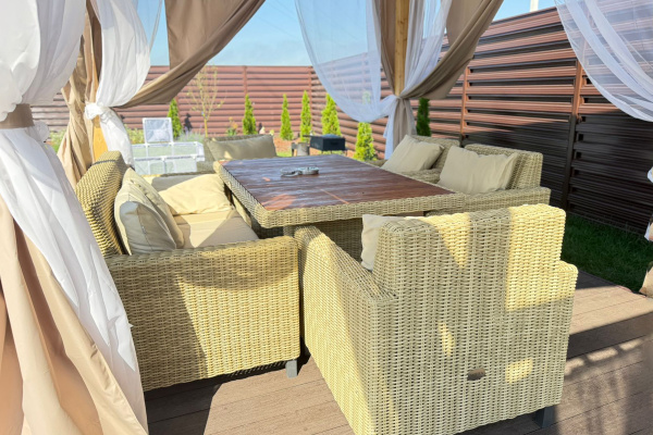 Кресло Mokka Bella из искусственного ротанга цвет: соломенный