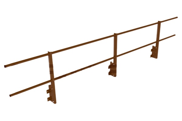 Ограждение кровельное на парапет Roofsystems Econom, H=600 мм RAL 8017, L=3000 мм