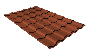 Профиль волновой Grand Line кредо 0.45 мм, Drap TR, RAL 8004