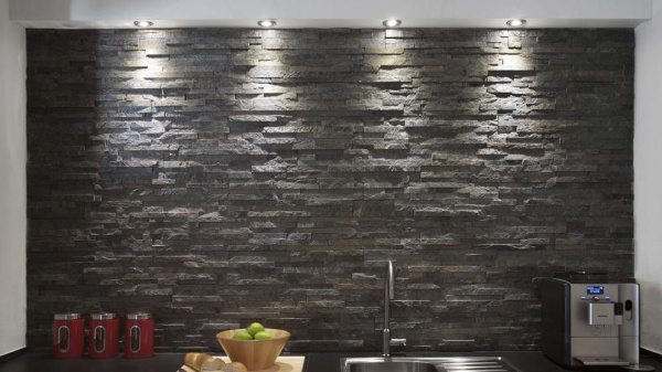 3D панель Кварцит 600х150 мм, Natural Deoli Green
