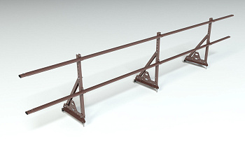 Ограждение кровельное, универсальное Roofsystems Elite Smart, H=600 мм RAL 8017, L=3000 мм