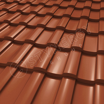 Металлочерепица Stynergy, Stella 0.5 мм, Corundum, RAL 8004
